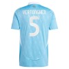 Camisolas Bélgica Vertonghen 5 2º Equipamento Alternativa Euro 2024 Manga Curta